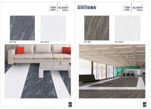 Baldosas de madera pulida modernas de alta calidad de 600x600mm Aplicaciones de acabado brillante Precio al por mayor del fabricante - Product Image 5