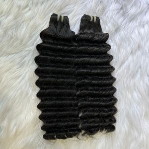 ผมต่อทำจากผมมนุษย์เวียดนาม100% หยิกเป็นลอนลึกสีดำธรรมชาติไม่ใช้สารเคมี - Product Image 6