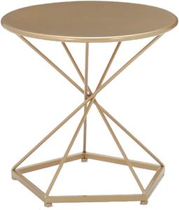 2 Tier Metal & Wood Color Coffee Side <b>Table</b> Modern Design for Your Living Room or Lounge Space - Product Image 6