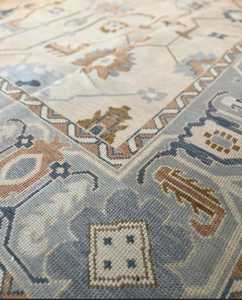 พรมทอลายดอกไม้แบบชาวทิเบตอินโด4x6ถึง12X15ฟุตพรมทอมือใน NZ ขนสัตว์-ช่างฝีมือ-งานฝีมือปรับแต่งขนาดที่มีอยู่ - Product Image 4