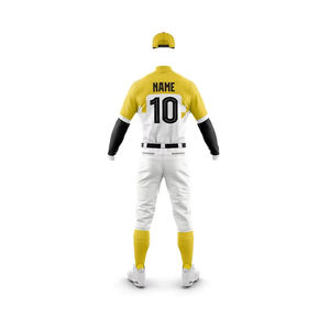 <b>Mens</b> Baseball Uniform Set Athletic Team Jersey and Pants Printed Breathable Polyester Custom Fit Moisture Wicking Anti-Bacterial - Product Image 6