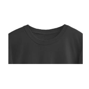 Camiseta Larga de Manga Corta con Cuello Redondo y Bordado para Mujer, Talla Grande, 100% Algodón Orgánico, Transpirable, Ecológica, Informal - Product Image 4