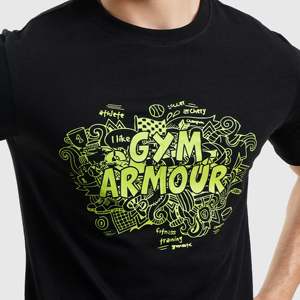 เสื้อยืดโอเวอร์ไซส์สีดำผ้าฝ้าย 100% ลายพิมพ์ดีไซน์เนอร์แบบสกรีนพิมพ์ - Product Image 6