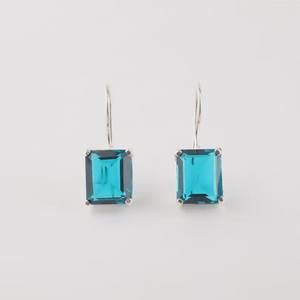 Pendientes de Apatita en Plata de Ley 925 con Baño de Oro, Joyería con Piedras Preciosas, Hechos a Mano, Regalo para Mujer, Diseño Boho Elegante para Fiesta - Product Image 2