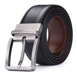 เข็มขัดหนังวัวสำหรับผู้ชายเข็มขัดแฟชั่นหนังวัวปรับแต่งได้ตามต้องการ - Product Image 1