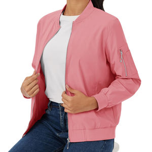 Blouson aviateur pour femme sur mesure, taille adulte, MOQ faible, bonne qualité, blousons aviateur décontractés pour femme, pour le streetwear - Product Image 3