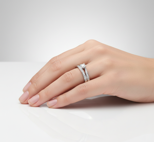 Anillos de Diamantes Redondos para Mujer, Diamantes Naturales y Cultivados en Laboratorio - Product Image 4