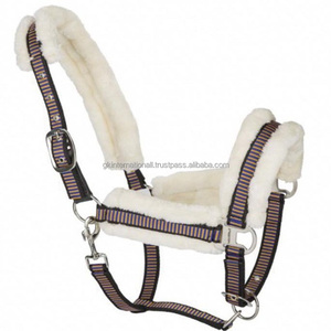Cabeza de caballo ecuestre inglés de nailon fino, cuello Halter, personalizado, suave, visón acolchado, caballo halter, venta al por mayor, precio bajo, OEM - Product Image 6