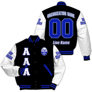 Custom Chapter Varsity <b>Jacket</b> Phi|Beta|Sigma <b>White</b> Sleeve 19|14 Fraternity <b>Jacket</b> - Product Image 3