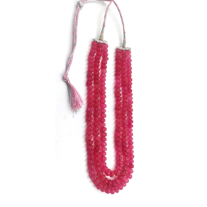 Cuarzo verde 10-12mm forma de calabaza piedras preciosas cuentas lisas collar longitud 22 pulgadas 4 capas cuarzo melón collar vintage con cuentas - Product Image 4