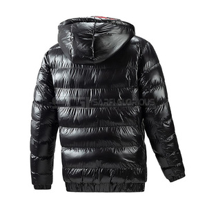 Chaqueta acolchada de moda al por mayor, abrigos de diseñador para hombre, chaqueta acolchada brillante de plumón con burbujas personalizada para hombre - Product Image 5