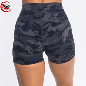 Pantalones cortos de entrenamiento para mujer, pantalones cortos de motorista de yoga para gimnasio para correr de cintura alta, ropa deportiva para mujer - Product Image 2