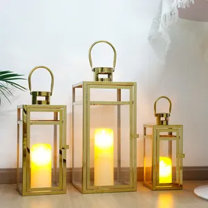 Decorative Customized Metal and Glass Available Handmade <b>Lanterns</b> Manufacturer Wholesaler Factory Direct <b>Sale</b> - Product Image 3