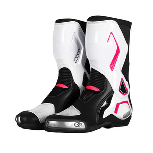 2024 zapatos impermeables personalizados de alta calidad para motocicletas de aventura con forro de cuero genuino, plantilla de goma para adultos - Product Image 3