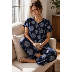 Conjunto de Pijama Evolve X Venus para Mujer, Premium, de Rayón Muslin Dobby, Suave y Transpirable, Talla XXL - Product Image 2