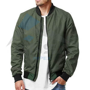 เสื้อแจ็กเก็ตบอมเบอร์แบบมีซิปสำหรับผู้ชายเสื้อกันลมแขนยาวแบบลำลองผ้าแคนวาสสีกระเป๋าเสื้อผ้าแฟชั่น - Product Image 1