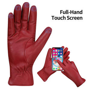 Gants en cuir pleine main de haute qualité pour femmes, hiver 2026, nouvelle arrivée, gants en cuir chauds et tendance pour femmes - Product Image 2