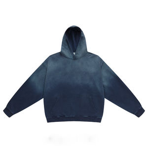Sweats à capuche délavés au soleil à manches longues de qualité supérieure pour hommes, polaire teinte unie, séchage rapide pour l'hiver - Product Image 3