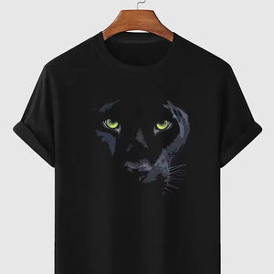 Camiseta de manga corta con cuello redondo de algodón 100% para hombre, talla grande de alta calidad, 260 gramos, peso de tela disponible en diferentes colores - Product Image 1