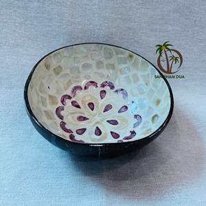 CUENCO LACADO DE COCO DISEÑADO ECOLÓGICO HECHO EN VIET NAM/VENTA CALIENTE CUENCO LACADO DE COCO PARA DECORACIÓN - Product Image 2