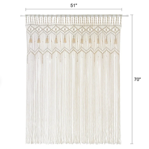 Bedroom Door/Window Decoration Coustmized Macrame Door Curtain | Large Wedding Backdrop Wall Hanging Tapestry - Product Image 2