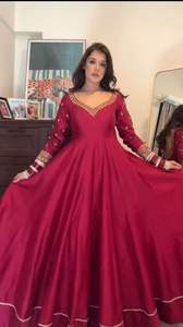 Hermoso Diseño Indio Pakistaní, Anarkali de Microalgodón, Estampado Digital Elegante, Ropa Tradicional Informal para Mujer, para Fiestas y Bodas - Product Image 5