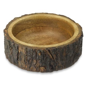 Excelentes cuencos de vela de masa de madera al por mayor-Tazón de masa de madera de diseño atractivo de granja para precio de fábrica de velas - Product Image 4