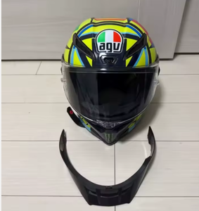 หมวกกันน็อคเปิดหน้า Pista GP RR Rossi รุ่นใหม่ ทำจากคาร์บอนไฟเบอร์ ได้รับการรับรองมาตรฐาน Snell สีน้ำเงิน L - Product Image 2