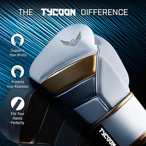 Gants de boxe thaïlandais Logo personnalisé, gants de sport robustes, boxe Pu cuir pour gants de boxe Junior - Product Image 2