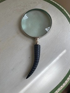 Loupe à poignée en corne de buffle, fabriquée à la main pour une lecture de précision et un style vintage classique, de haute qualité - Product Image 3