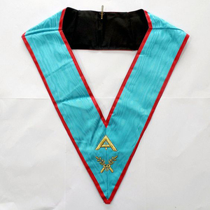 MASONIC BLUE LODGE Kit de delantal de Oficial Delantal bordado a mano - Product Image 4