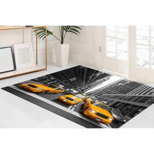 Tapis Taxi de New York, Tapis imprimé, Tapis de bureau, Motif classique, Tapis en chenille - Product Image 3