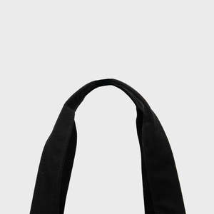 <b>Large</b> 12oz Recycled Black <b>Canvas</b> Tote <b>Bag</b> Side Pocket Medium Size Beach <b>Bag</b> for Advertising Food Heat Transfer Made Cotton PP - Product Image 4