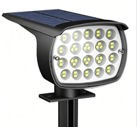 Lampe solaire de jardin moderne, éclairage LED extérieur pour allée, étanche, haute luminosité, IP65, éclairage de jardin, projecteur