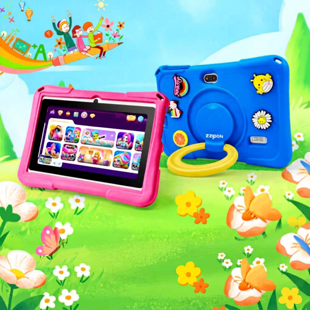 Premium Wholesale Sower New 7 Inch Kids Tablet Android 14 Dual Core Educational Gaming Tablet 4GB Memory for Children Wi-Fi