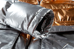 Chaqueta acolchada de burbujas para hombre con contraste personalizado abrigo cálido de invierno con servicio OEM - Product Image 6