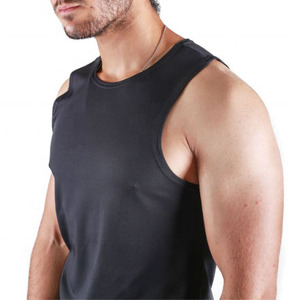 Débardeurs décontractés en polyester de haute qualité pour hommes Meilleure vente Couleur unie Impression 3D personnalisée Prix compétitif Marque privée - Product Image 2