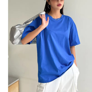 Camisetas de Manga Corta para Mujer al por Mayor, de la Mejor Calidad, Personalizadas, para Verano, Técnica de Teñido Liso, con Etiqueta Privada - Product Image 3