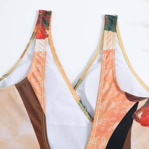 2023 grande taille S-3XL femmes imprimé maillot de bain couvrir à volants sangle une pièce dos nu maillot de bain maillots de bain floraux vêtements de plage - Product Image 3