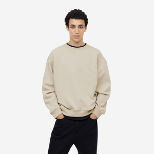 Sweat-shirts pour hommes 100% coton avec logo personnalisé, prix de gros, surdimensionnés, poids lourd, unis, pour la saison hivernale, vêtements décontractés, quantité en vrac - Product Image 1