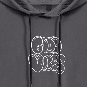 Sudadera con capucha de gran tamaño de manga corta informal para hombre 100% algodón estampado bordado sublimado gráficos de diseñador adecuados para uso en el gimnasio - Product Image 3