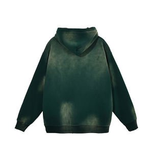 380gsm lavado ácido desgastado sudaderas con capucha al por mayor en calcetín sin cuerda de gran tamaño hombro caído Polar polar sudaderas con capucha de tela de algodón - Product Image 2