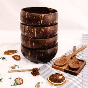 100% Natural Vintage Coconut Shell Bowl-Eco-Friendly Home Decor for <b>Presents</b> - Product Image 3