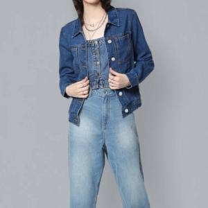 Chaquetas de mezclilla gruesas y cálidas para mujer al mejor precio, venta al por mayor, nueva ropa de invierno a la moda, chaquetas de mezclilla para mujer para niñas - Product Image 1