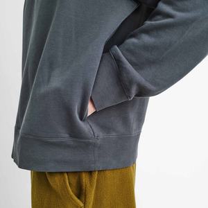 Sudadera con Patrón Personalizado, Hombros Caídos, Tejido de Algodón, Corte Holgado, Cuello Redondo, Mangas Largas, Impresión Personalizada Disponible - Product Image 4