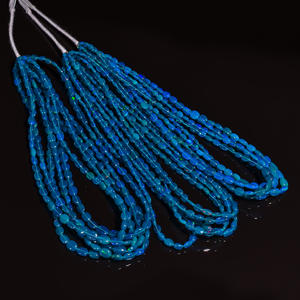Opal, Ethiopian Blue Opal <b>Beads</b>, Multi-Fire Oval Gemstone <b>Beads</b> Jewelry Making <b>Shell</b> Bone & Coral <b>Beads</b> for Creative Expressions - Product Image 1