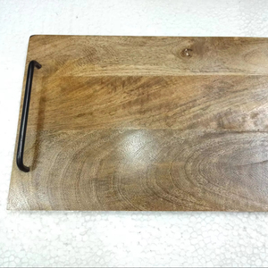 Bandeja de madera para servir alimentos Bandeja de madera otomana rústica con asa Bandeja de comida al por mayor para vender Venta - Product Image 1