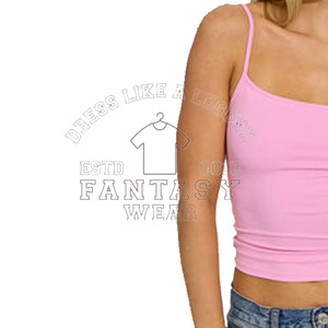 FANTASY WEAR 2026 Wholesale Custom Logo Ladies Slim Fit Ribbed Tank Top Breathable Summer Tank Top CE ISO Certified - Product Image 3