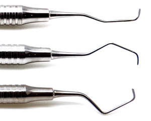 Haute qualité 3 pièces dentaire Gracey Curettes sondes parodontales nouveaux Instruments chirurgicaux - Product Image 4