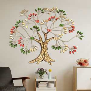 Escultura pulida moderna Soportes de estante de hierro industrial Soportes de velas de hierro elegantes Árbol - Product Image 1